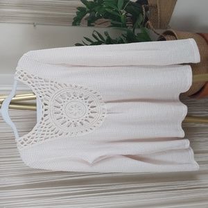 Waffle V Neck Cut Out T-shirt Elegant Long Sleeve Top For Spring & Fall